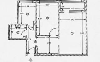 VANZARE APARTAMENT 2 CAMERE | ZONA OBOR | COMPLET RENOVAT - Schiță 10