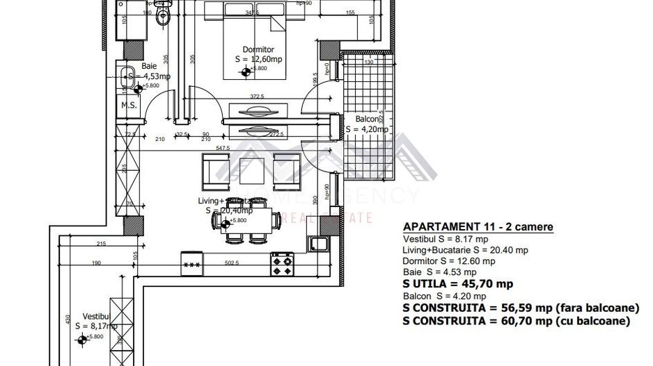 Apartament 2 camere Otopeni | ideal investiție - Schiță 8