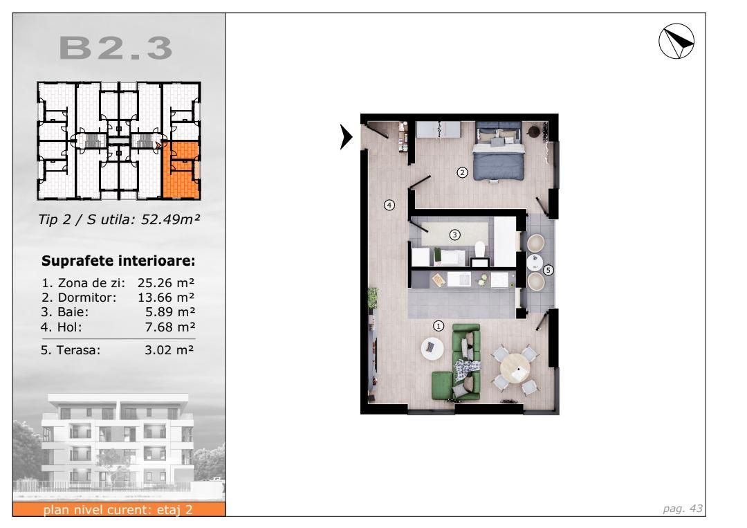 Vânzare apartamente moderne 52 mp în zona Torontalului !!! COMISON 0 - Poză 8