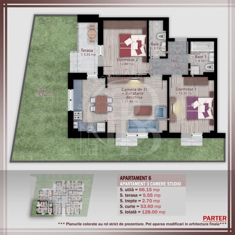 3 camere -gradina proprie Metrou Nicolae Teclu - Schiță 1