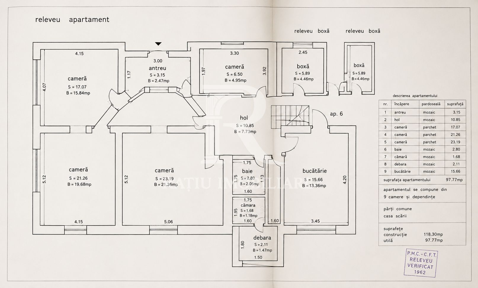 Apartament cu valoare arhitecturală | 2 unități | Potențial investiție - Poză 9