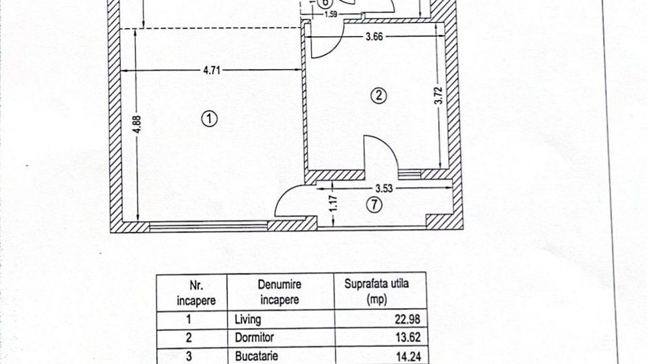 2 camere Emerald Residence | Loc parcare - Schiță 6