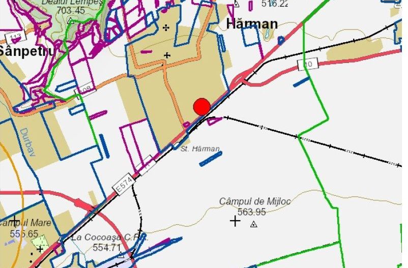 Teren intravilan de vanzare - Harman - 1000 mp - Poză 5