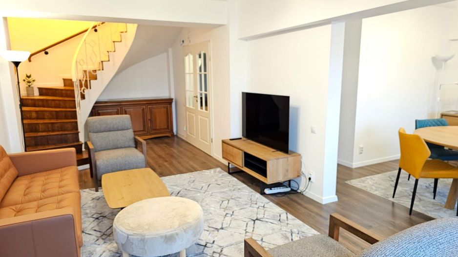 Duplex luxos 3 camere, 130 mp, complet mobilat pretabil birou - Poză 4