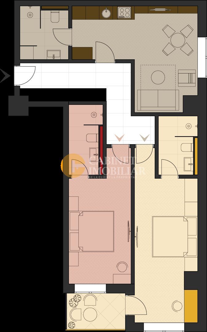 EXCLUSIV INVESTITIE - APARTAMENT - BLOC NOU - ZONA PALAS - Poză 4