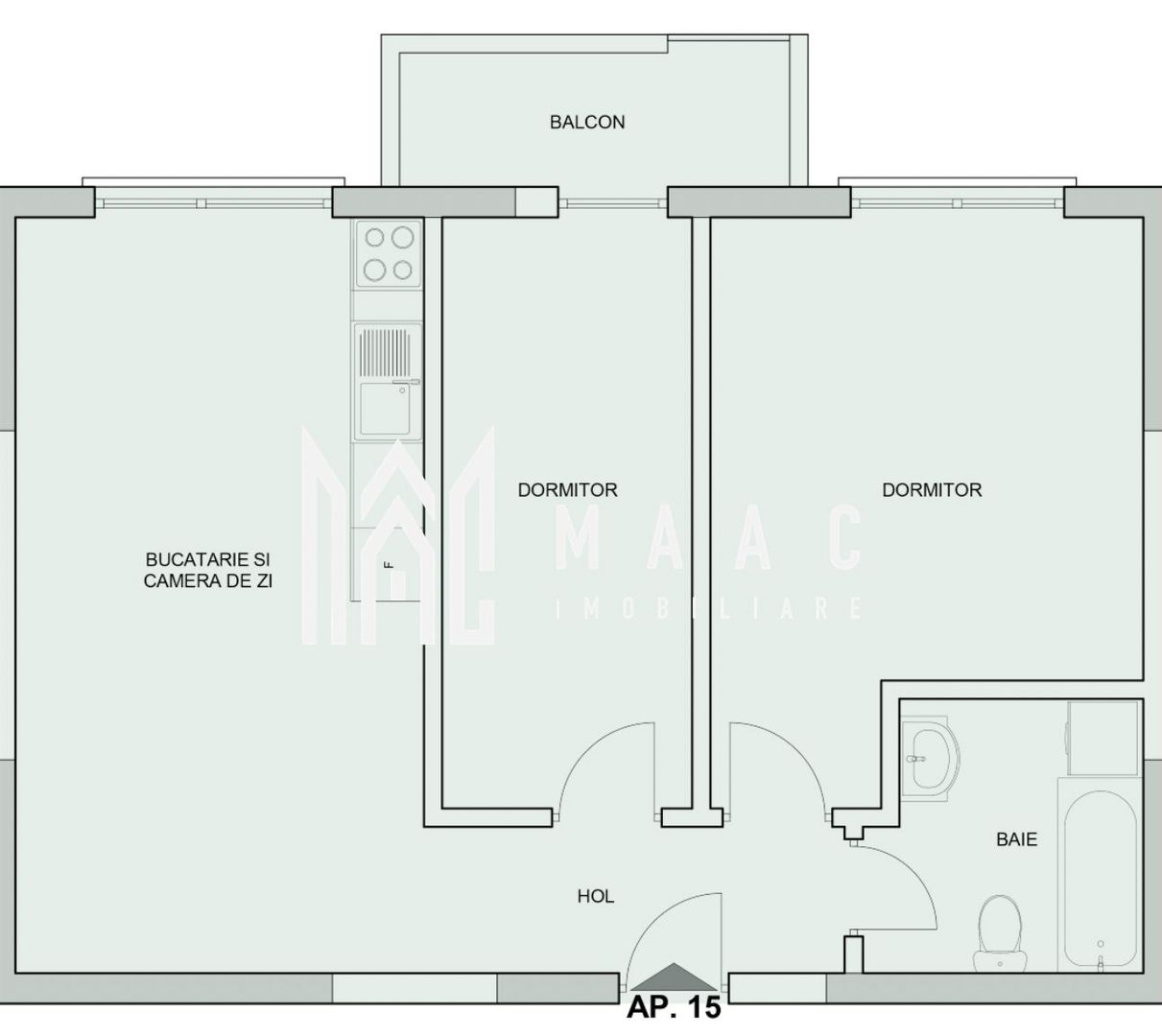 APARTAMENT 3 CAMERE | RATE DEZVOLTATOR DOAR CU BULETIN - Poză 2