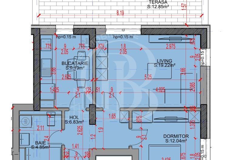 Apartament 2 camere Promo Loc Parcare Theodor Pallady - Schiță 2