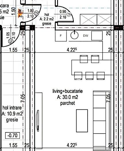 Apartament 2 camere + gradina 50 mp, la cheie , Cristian - Schiță 10