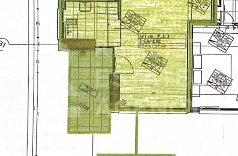 Vânzare, apartament 2 camere, cu vedere spre lac, One Lake Club - Schiță 10