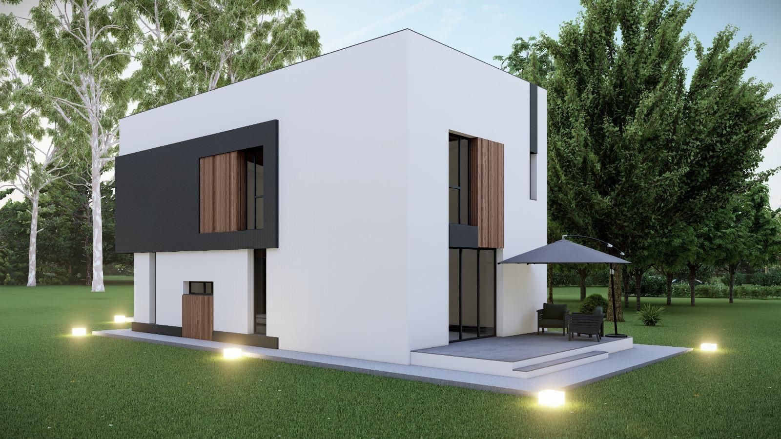 Vila eficienta energetic Tunari, strada publica, POMPA SI PANOURI SOLARE - Poză 3