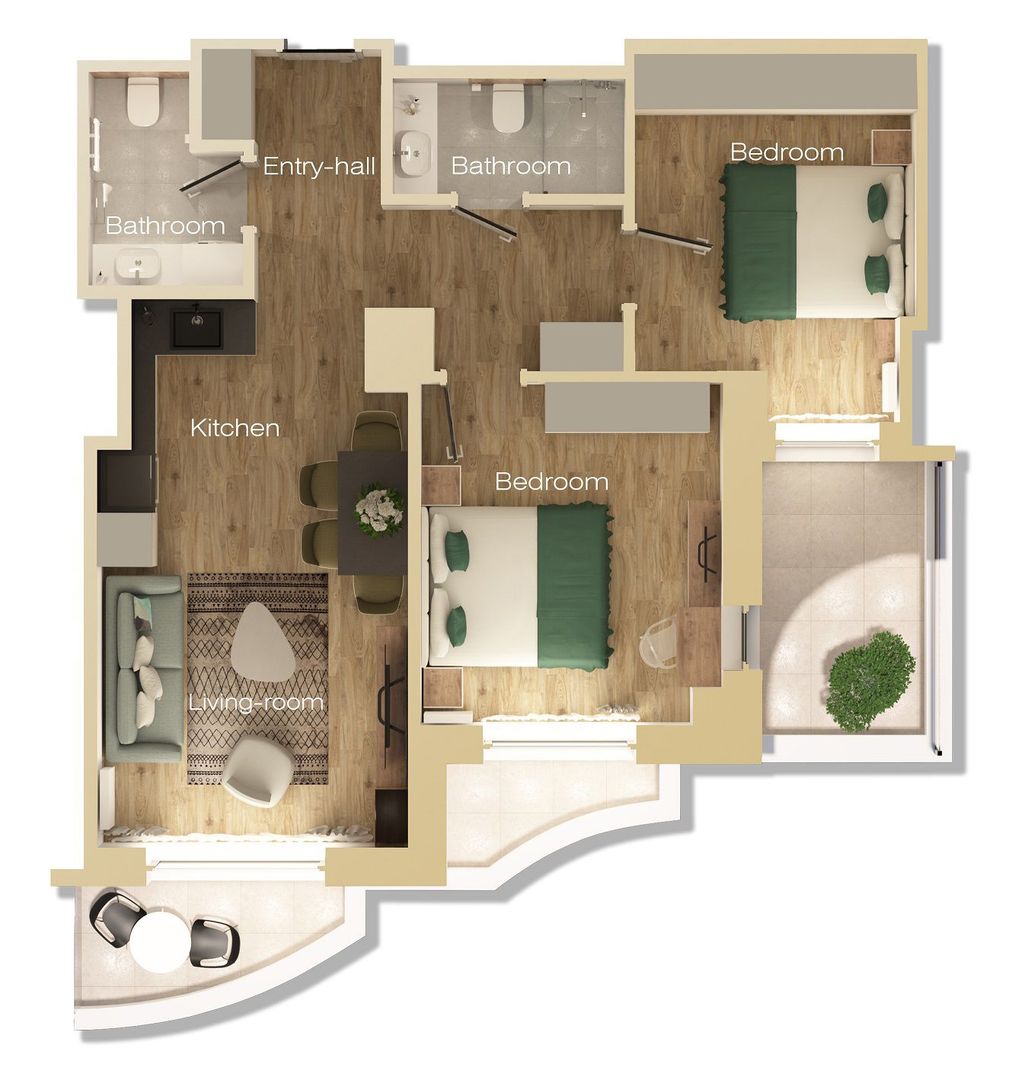 Aparthotel building Unirii B+GF+E+11 floors with 51 apartments, restaurant and SPA - Poză 51