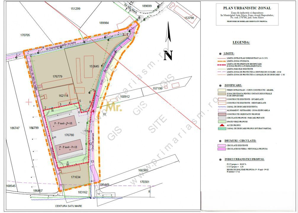 De vânzare teren cu P.U.Z aprobat Str Depozitelor Satu Mare - Poză 1