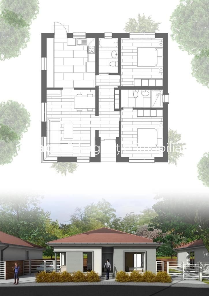 Casă la cheie la preț de apartament în Arad - Poză 7