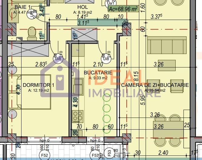 Apartament 3 camere in Turnisor- COMISION 0% - Schiță 4