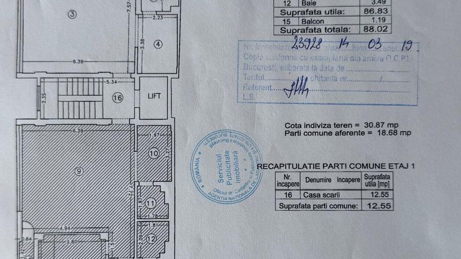 3 camere + LOC DE PARCARE SUBTERAN || CLUCERULUI - KISELEFF || - Schiță 22