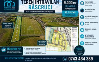 Teren intravilan pentru dezvoltare rezidențială – 9.000 mp | Răscruci - Poză 1