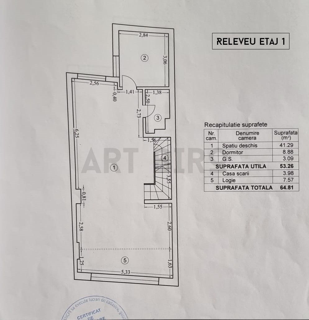 Zero comision, 308mp birou creativ Arcul de Triumf, mobilat si echipat - Schiță 29