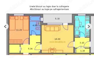 2 Camere - 55MP | Reabilitat | Bulevardul Iuliu Maniu - Stradal - Schiță 9