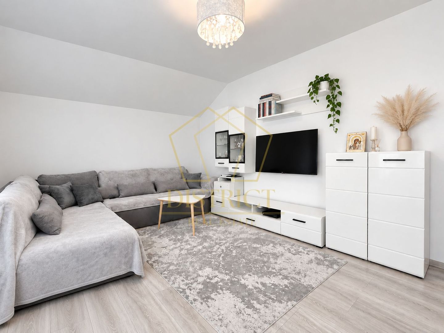 Apartament cu 2 camere mobilat | Etajul 1 | 57 mp utili | in Giroc la asfalt. - Poză 4