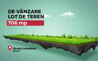 Teren intravilan, Com Berceni,706 mp, zona rezidentiala,Str. Lebedelor - Poză 1
