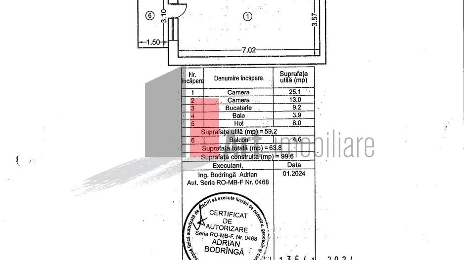 Apartament apartament 2 camere Exigent Faza 5 Lujerului - Poză 15