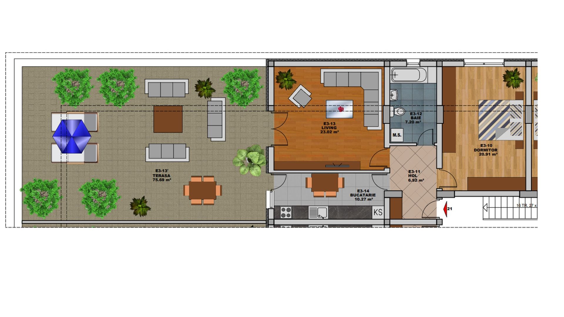 2cam.dec-util 67mp+terasa-76mp/15min-metrou D.Leonida - Poză 3
