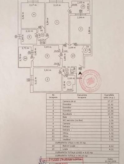 APARTAMENT 4 CAMERE | DOMENII | MIHALACHE - Schiță 9