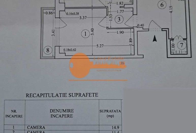 Apartament 2 camere - Moșilor - Schiță 8
