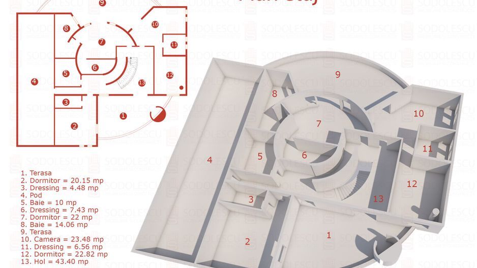 O casa deosebita cu Piscina - Poză 2