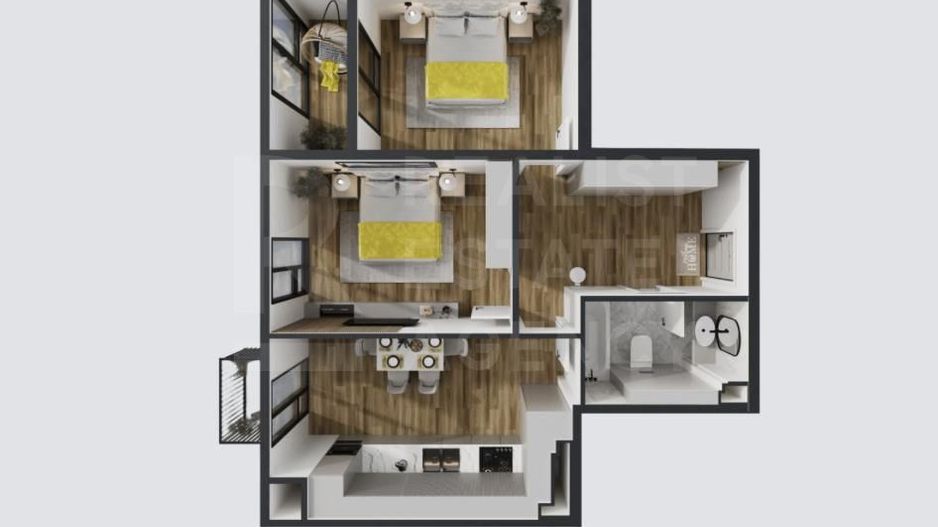 Vânzare, apartament, 2 camere, str. Jubiliară, Botanica - Poză 3