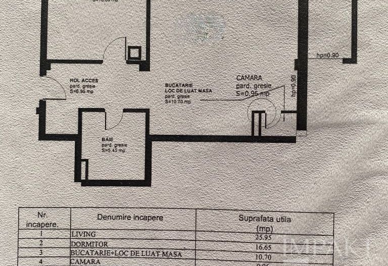 Apartament 2 camere, 67 mp + terasa 25 mp, cu boxa – Andrei Mureșanu! - Schiță 10