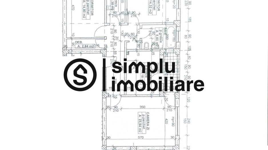 Apartament 3 Camere Decomandat Central et 1/4 - Schiță 7