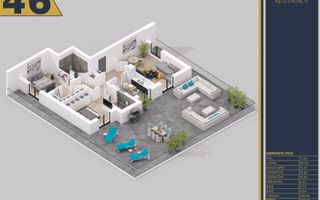 Penthouse 3 camere,Terasa 146m,Finalizat, Dezvoltator,Pallady/Titan - Poză 1