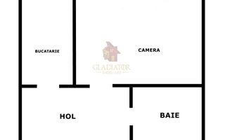 Apartament mare cu 1 camera Pacurari - bloc cu lift, et intermediar - Poză 1