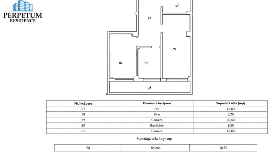 Tomis Nord - Vanzare apartament decomandat cu 2 camere,  bloc nou. - Poză 4