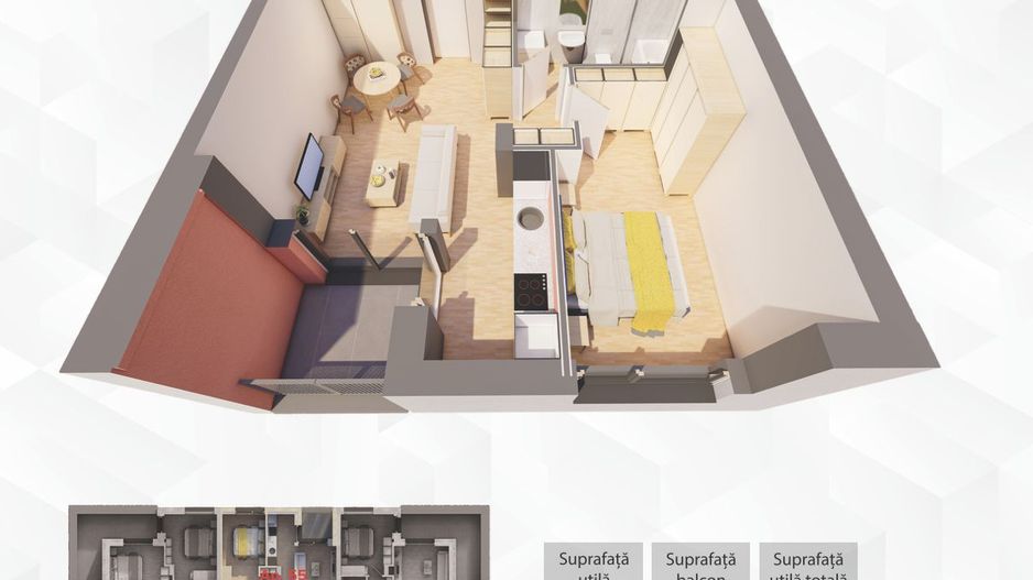 Penthouse in R39– direct de la dezvoltator, fără agenție! Ap.55 - Poză 2
