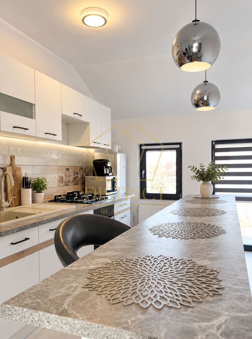 Apartament cu 2 camere mobilat | Etajul 1 | 57 mp utili | in Giroc la asfalt. - Poză 8