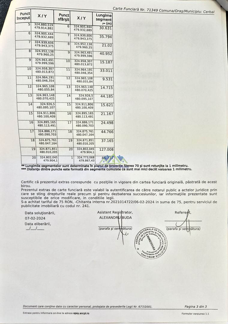 Vand teren extravilan Cerbal, 20.424mp, posibil reimpadurire - Poză 2