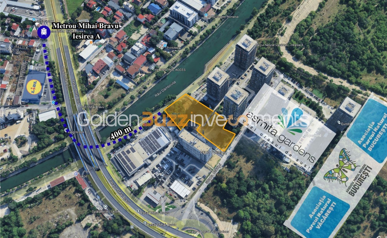 TEREN 4.611 MP – MIHAI BRAVU | 2 Deschideri | Metrou 380 m | - Schiță 7