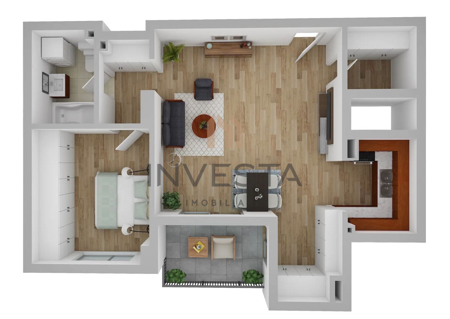Apartament 2 camere de 61.95 mp, Constructie Premium, Andrei Muresanu! - Schiță 8