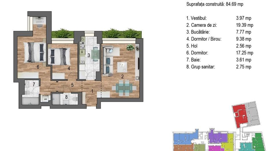 3 camere I Timpuri Noi I Direct Dezvoltator - Poză 10
