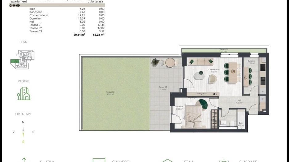 Apartament nou cu 2 camere si gradina | Denya Forest - Poză 11