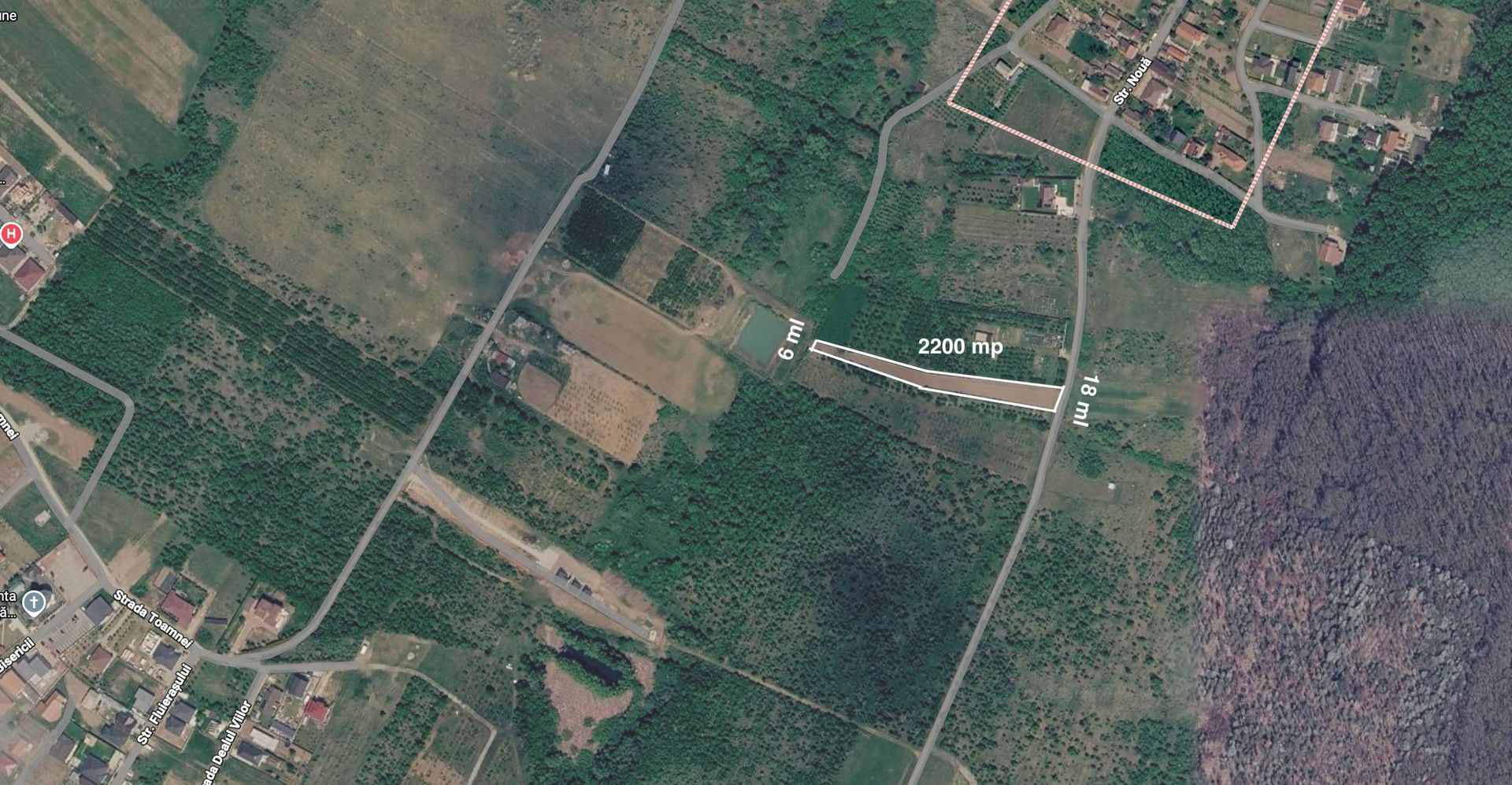 Teren intravilan de 2200 mp în Paleu – Front stradal 18 ml - Poză 4