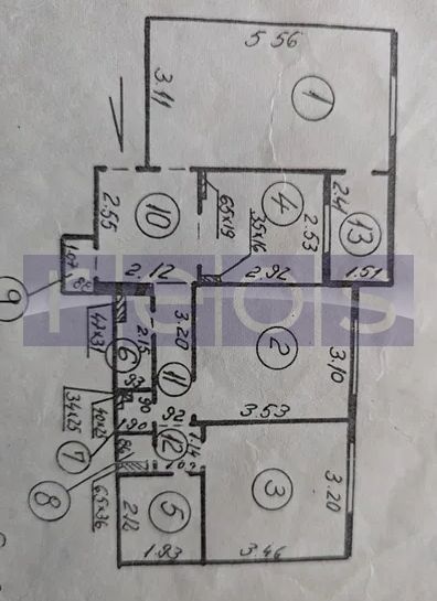 DE VANZARE 3 CAMERE DECOMANDAT | 2 BAI | BLOC REABILITAT | GHENCEA - Schiță 7