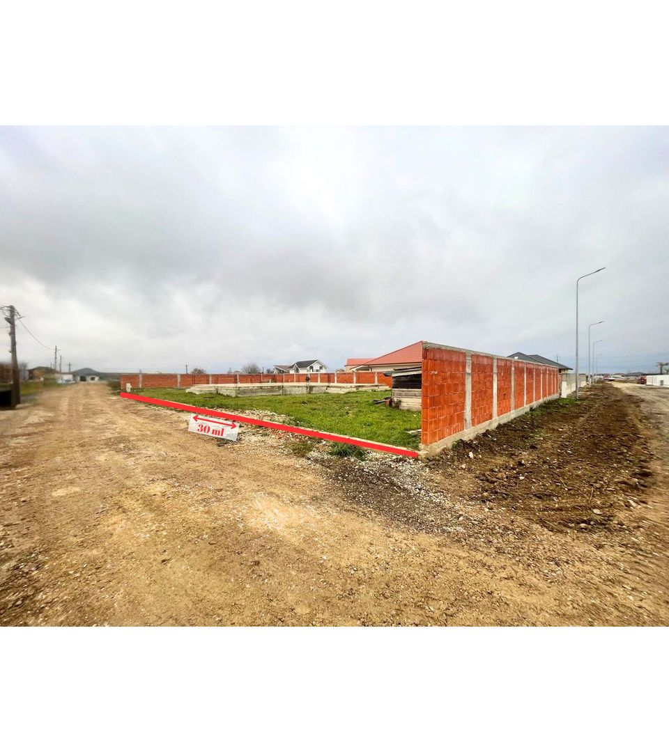 Teren intravilan, fundatie proiect casa, gard si utilitati-Zona Cheriu - Poză 15