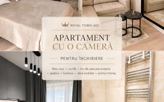 Apartament 1 cameră, 47 mp – Royal Town Iași | Bloc nou, primul chiriaș - Poză 1