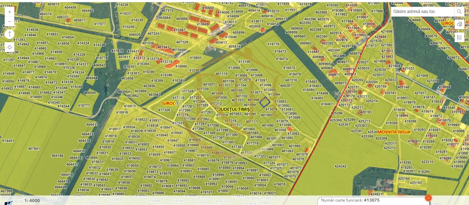 De vanzare teren intravilan in Giroc,529 mp, front stradal 20 ml. - Poză 3