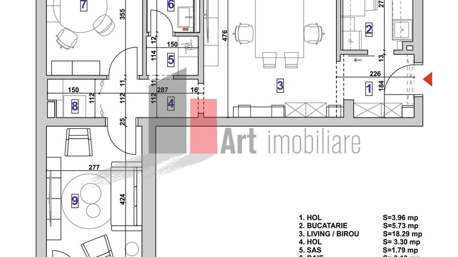 Oferim spre vanzare apartament superb de 3 camere, in Drumul Taberei - Poză 8