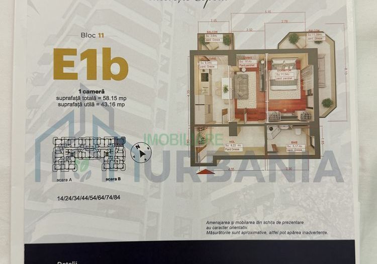 Apartament nou Royal Town Copou predare aprilie 2026 - Poză 7