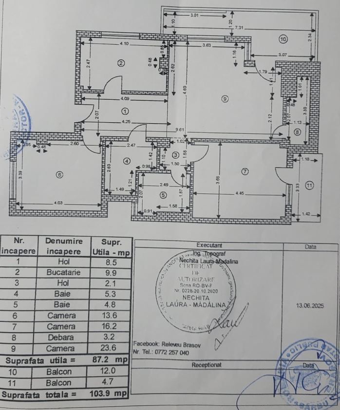 Bloc nou, sectiune mare, apartament 3 camere cu semineu, terasă mare si garaj - Poză 5